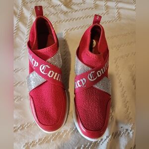 Juicy Couture Red and Silver Women's Sneakers